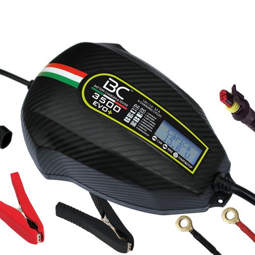 Caricabatteria intelligente - BC 3500 EVO + - BC Battery Controller - Forelettronica Srl - per auto / per moto / da ufficio