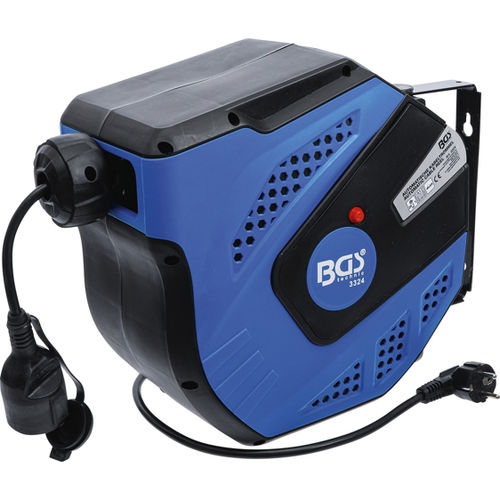 Avvolgitore di cavi - 3324 - BGS technic KG - a richiamo automatico / a motore / su staffa