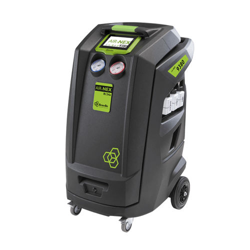 Stazione di ricarica per impianti ad aria condizionata R134a - AIR-NEX 9380 - Brain Bee S.p.A. - per automobile / automatica / con stampante