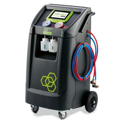 Stazione di ricarica per impianti ad aria condizionata R134a - AIR-NEX 9320 - Brain Bee S.p.A. - per automobile / automatica / con stampante