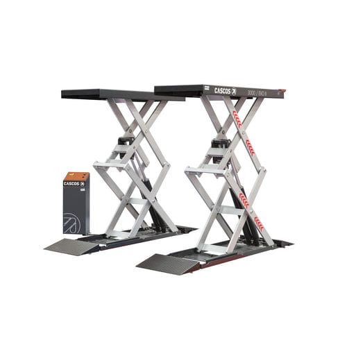 Ponte sollevatore a doppia forbice - EVO II - Cascos Maquinaria, S.A. - 3 tonnellate / idraulico / per automobile