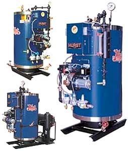 Caldaia ad acqua calda - 4VT Cyclone - Hurst Boiler - a gas / senza tubi / verticale