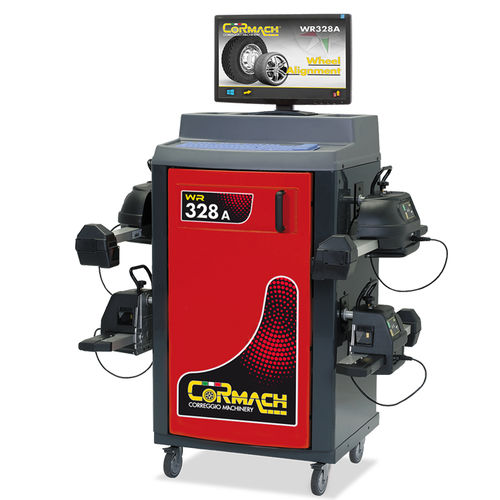 Assetto ruote 8 CCD - WR 328A - Cormach S.r.l. Correggio Machinery - per camion / per automobile / con telecamera automatica