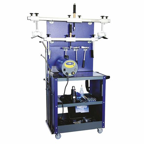 Sistema di riparazione per carrozzeria su carrello - Alu Flatliner - BETAG Innovation - con pistola per colla / con saldatrice