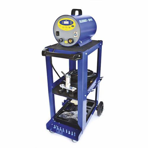 Sistema di riparazione per carrozzeria su carrello - Alu Slimliner B - BETAG Innovation - con pistola per colla / con saldatrice