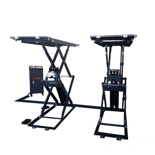 Ponte sollevatore a pantografo - 9815 - KROFtools Professional Tools - 3 tonnellate / idraulico / elettrico