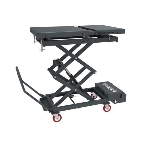 Ponte sollevatore a pantografo - 9839 - KROFtools Professional Tools - elettroidraulico / 220 V / a piattaforma