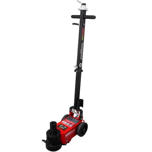 Cric martinetto con ruote (sollevatore con ruote) - 4823 - KROFtools Professional Tools - pneumatico / 50 tonnellate / 25 tonnellate
