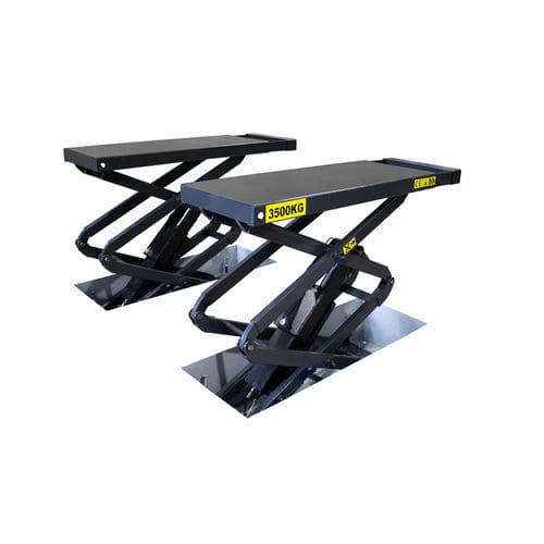 Ponte sollevatore a pantografo - 9810MO - KROFtools Professional Tools - 3,5 tonnellate / idraulico / elettroidraulico