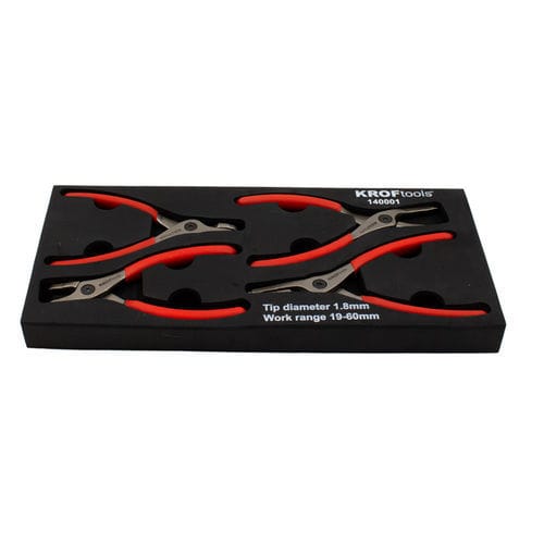 Set di pinze per anelli seeger - 140001 - KROFtools Professional Tools
