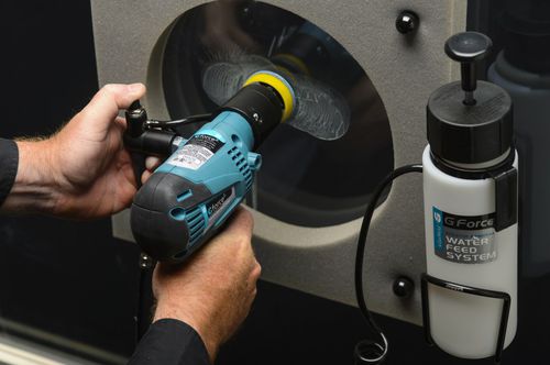 Lucidatrice per vetro - Gforce ™  - Glas-Weld System AB - angolare / elettrica / portatile