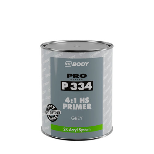 Primer in acrilico - P334  - HB BODY S.A. - per plastica / per applicazioni automotive / grigio