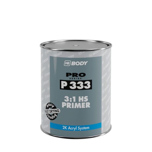 Primer in acrilico - P333 - HB BODY S.A. - per applicazioni automotive / grigio / nero