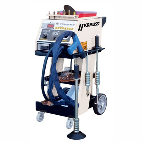 Sistema di riparazione per carrozzeria su carrello - POWERDENT S40 - KRAUSS TOOLS GmbH - con saldatrice