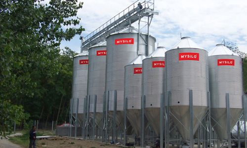 Silo per tramoggia - Mysilo - in acciaio galvanizzato / in gesso