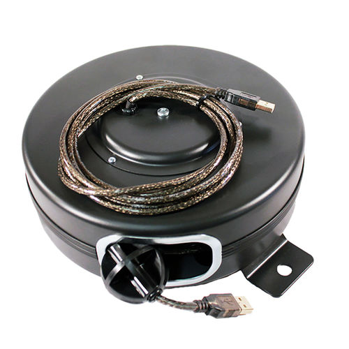 Avvolgitore per cavo elettrico - USB-40-D - Stage ninja - retrattile / fisso / in acciaio