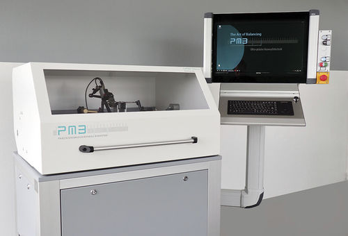 Macchina equilibratrice orizzontale -  CAROBA®Balancer Universal 500 - PMB - Präzisionsmaschinenbau Bobertag GmbH - dinamico / con trasmissione a cinghia / per rotori