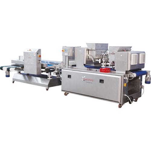 Linea di produzione di biscotti estrusi con estrusore - MULTILINE 600 - Sandore Srl - con forno a tunnel / multitesta