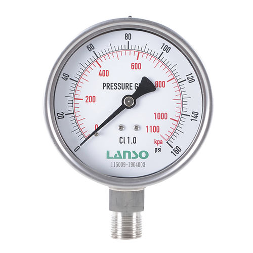 Manometro differenziale - B32.SA - Lanso Instruments Inc - a doppia scala / con quadrante / in acciaio inossidabile