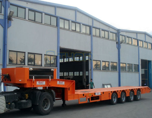 Rimorchio a pianale - ThorTrailer - per attrezzatura industriale / a 4 assi / trainato