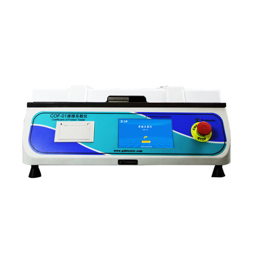 Apparecchio per prove di coefficiente di attrito - COF-01 - Pubtester Instruments Co., Ltd - automatico / controllato da computer / per lastre di plastica