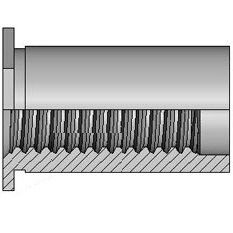 Colonnina distanziale crimpabile - 928  series - STANLEY Engineered Fastening - filettata / femmina