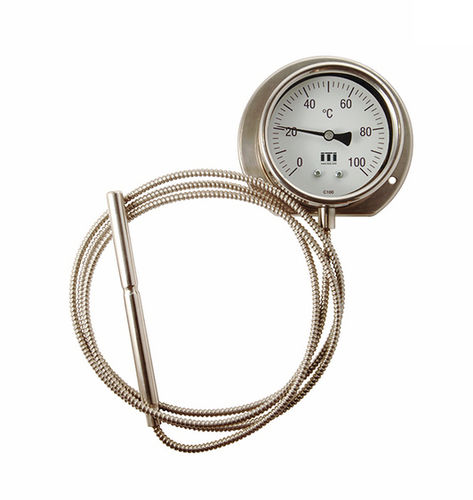Termometro a dilatazione di gas con capillari - C100 / TFCh - Instruments to Industry - con quadrante / IP65 / rinforzato