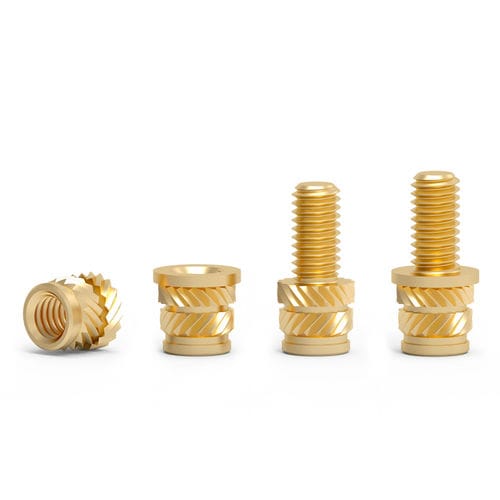 Inserto filettato - QT series - Shenzhen In-saiL Precision Parts Co.,Ltd - zigrinato / in ottone / in acciaio inossidabile