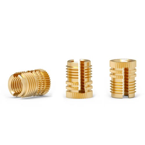 Inserto filettato - EZL series - Shenzhen In-saiL Precision Parts Co.,Ltd - a pressione / zigrinato / in ottone