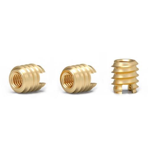 Inserto filettato - L382 series - Shenzhen In-saiL Precision Parts Co.,Ltd - autofilettante / zigrinato / in ottone