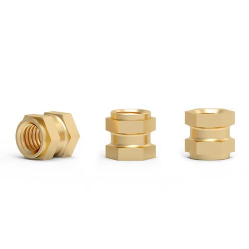 Inserto per stampaggio - CZ series - Shenzhen In-saiL Precision Parts Co.,Ltd - filettato / zigrinato / in ottone