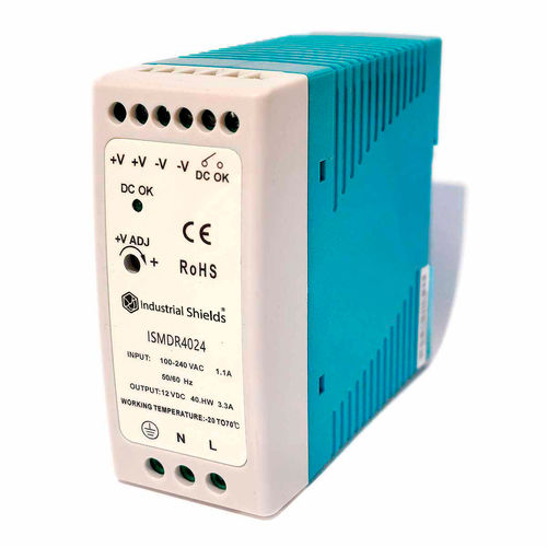 Alimentatore elettrico su guida DIN - ISMDR-40-24 - Boot and Work Corp, S.L. - AC/DC / ad uscita semplice / con protezione contro la sovratensione