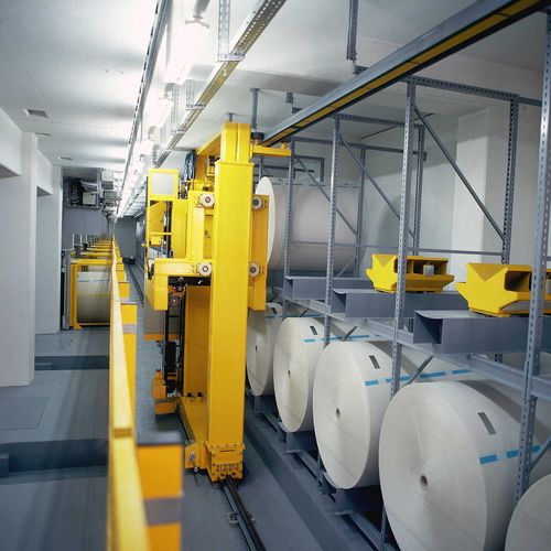 Magazzino automatico verticale - TransRobotRoll - Witech Maschinen AG - per rotoli / a trasloelevatore