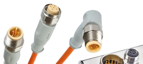 Connettore di alimentazione elettrica - IC AUTOMATION - circolare / M12 / M8