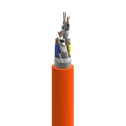 Cavo elettrico ibrido - CABD series - IC AUTOMATION - antifiamma / resistente all'olio / multifilo