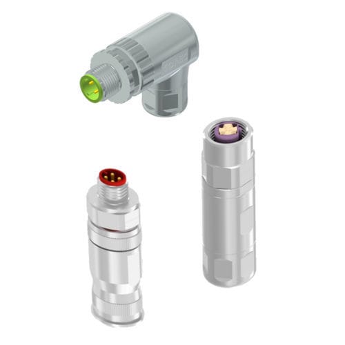 Connettore elettrico da cablare - IC AUTOMATION - crimpabile / ad avvitamento / M8