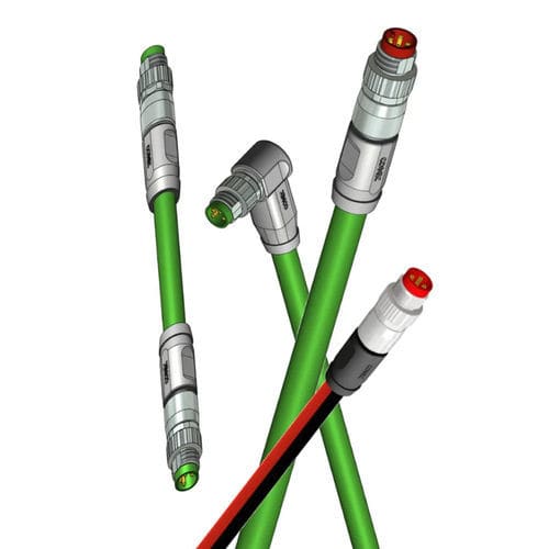Connettore elettrico M8 - IC AUTOMATION - Ethernet / modellato su pezzo modello / diritto