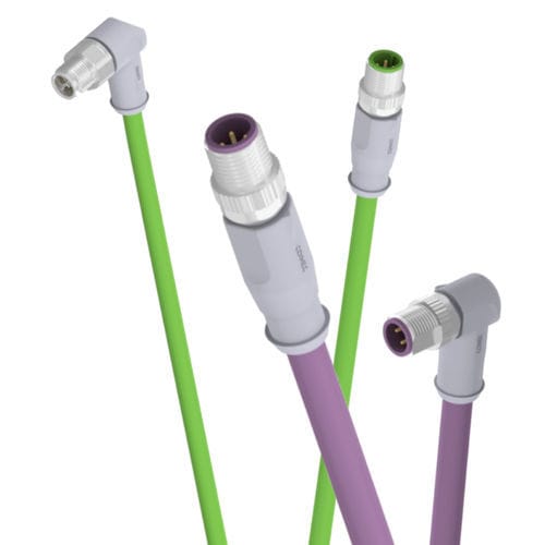 Connettore elettrico modellato su pezzo modello - IC AUTOMATION - Ethernet / diritto / a gomito