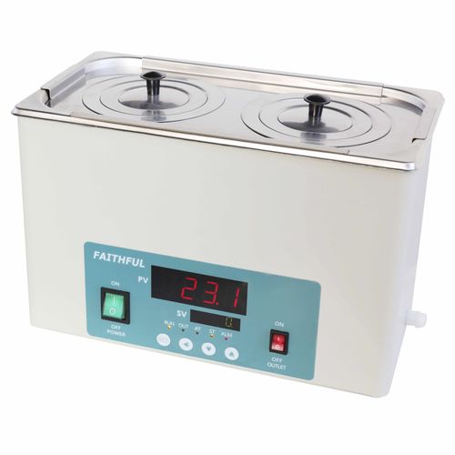 Bagnomaria da laboratorio - DK-2000-IIIL (1 row & 2 holes) - Huanghua Faithful Instrument Co.,LTD. - riscaldato / con display digitale