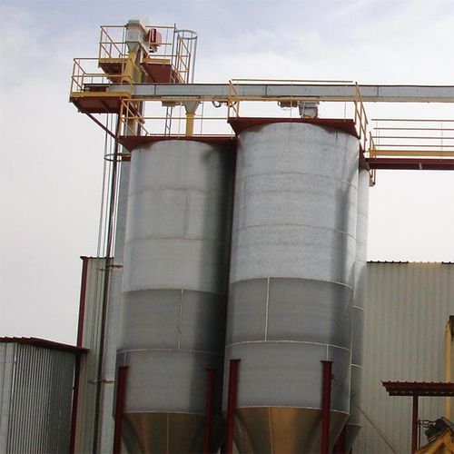Silo a fondo conico - Metaga - per pulverulenti