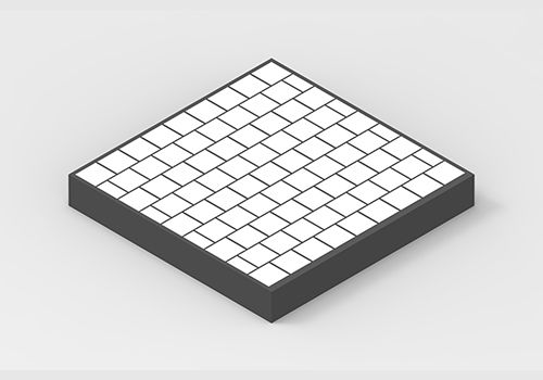 Foglio di gomma resistente all'usura - RhinoCer series - Thejo Engineering Ltd - con rivestimento in ceramica