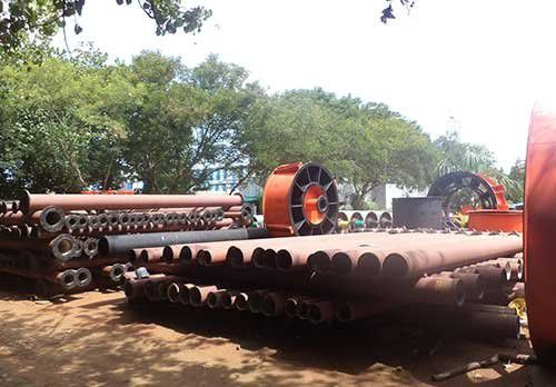 Tubo rigido per fanghi - Thejo Engineering Ltd - in gomma / resistente all'abrasione