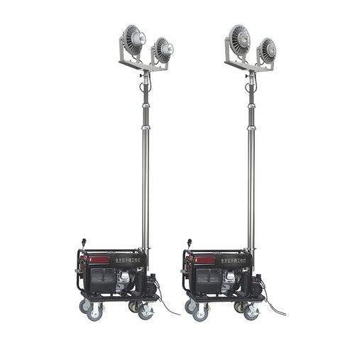 Torre faro LED - ZW3500D series  - Zhejiang tormin eletrical co.,ltd - con motore a combustione