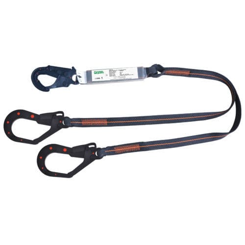 Cordino con assorbitore di energia con cinghia - 7AREC10 - Coverguard - doppio