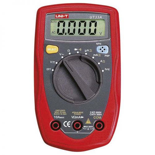 Multimetro digitale - UT 33A - Erko - portatile / 600 V / 10 A