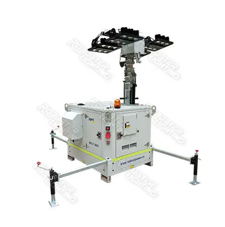 Torre faro LED - RPLT-3700 - Fujian Robust Power Co., Ltd. - con motore diesel / ibrido / a batteria