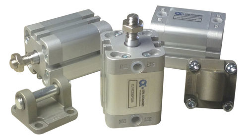 Cilindro pneumatico - CL1KC - ALPHA AUTOMATISMES Sarl - a pistone / a pistone magnetico / con gambo filettato