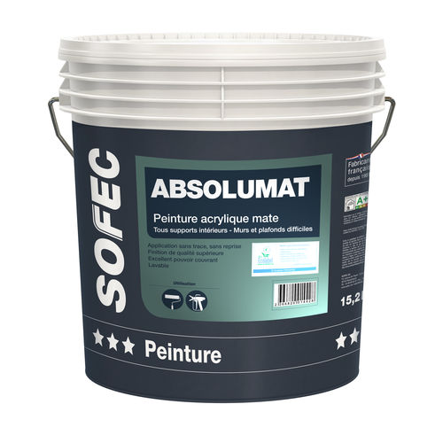 Vernice di finitura - Absolumat - Sofec - liquida / in acrilico / per il settore edile