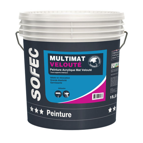 Vernice di finitura - Multimat Velouté - Sofec - liquida / in acrilico / per il settore edile
