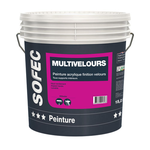 Vernice di finitura - Multivelours - Sofec - liquida / in acrilico / per il settore edile